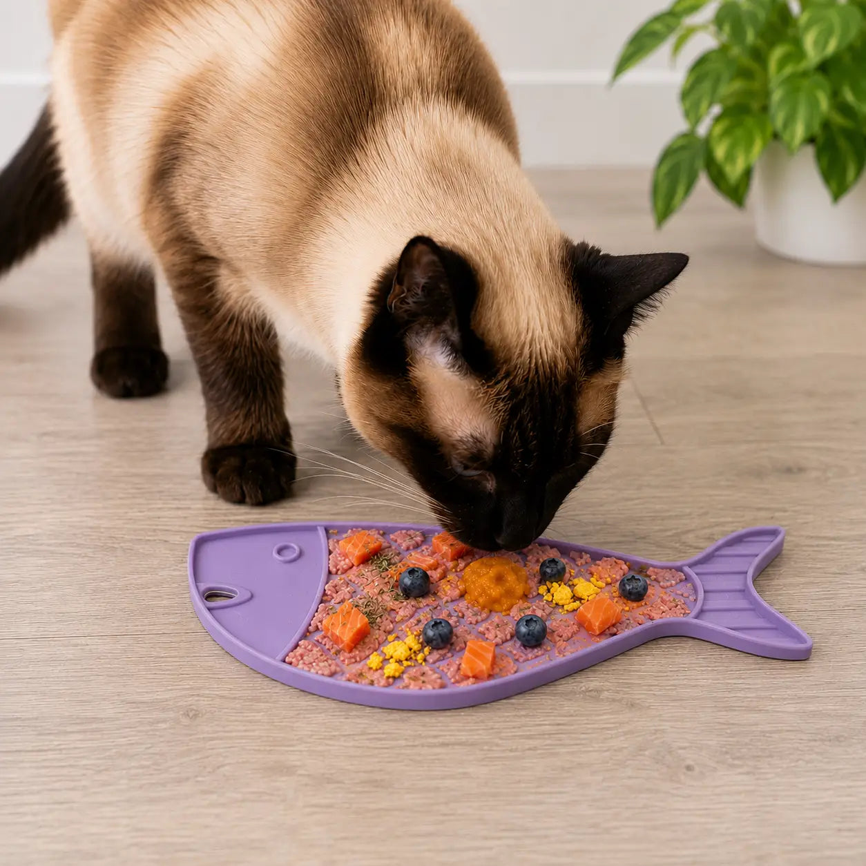 Goldfish LickiMat - Small Enrichment Lick Mat For Cats & Small Dogs Sodapup