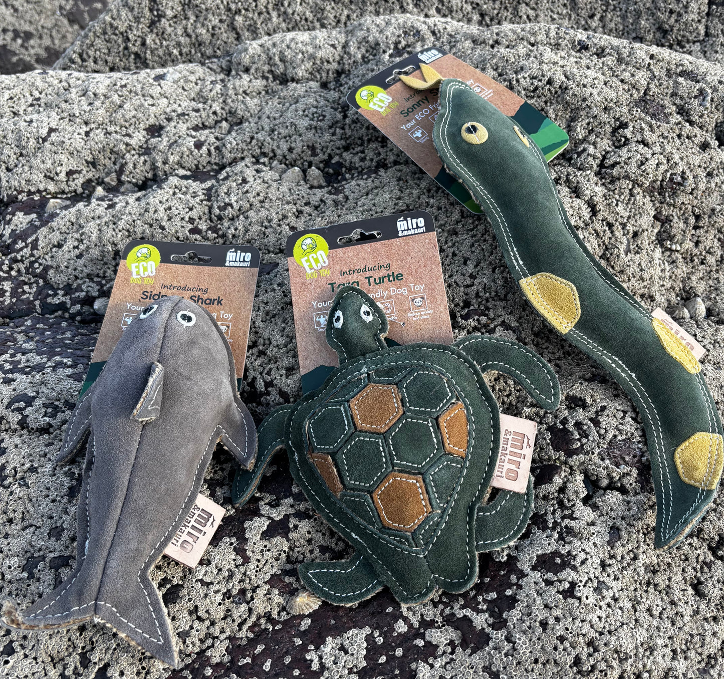 Sidney Shark- Eco Leather Dog Toy