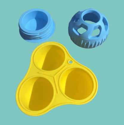 Frozen Treat Dispenser Dog Toy With Molds