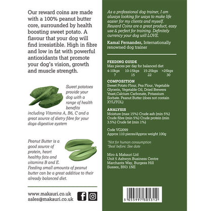 MaksPatch Peanut Butter Reward Coins 100g Pouch