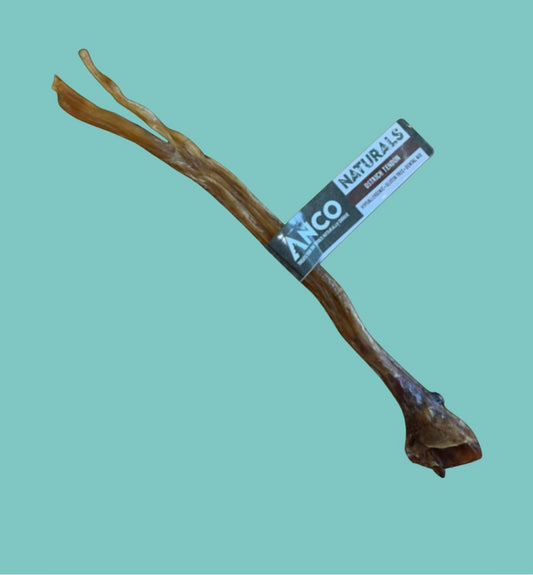 Natural Air Dried Ostrich Tendons Dog Chew