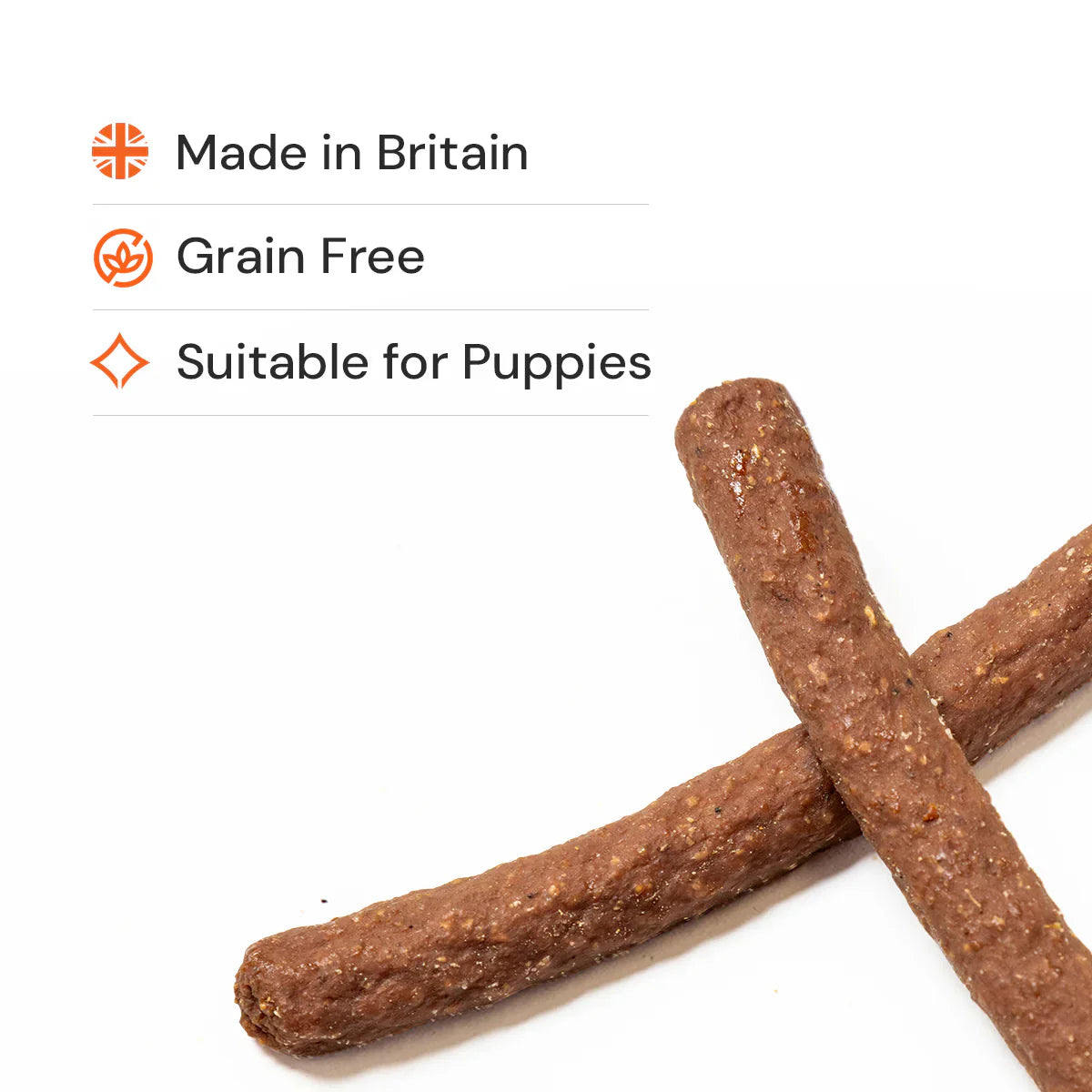 Gourmet 100% Pure Meat Sticks 5 Pack Guinea Fowl or Turkey