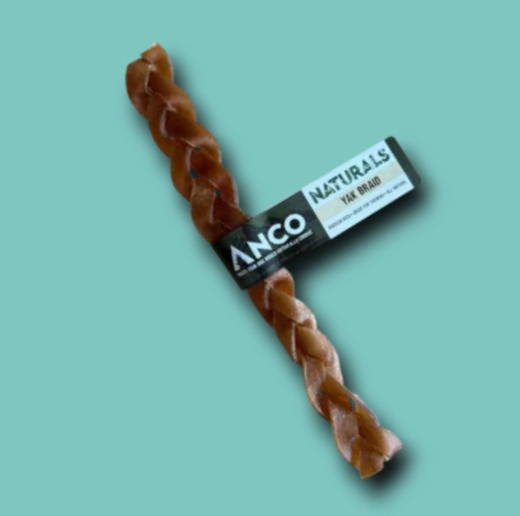 Large Yak Meat Braid Natural Chew For Dogs