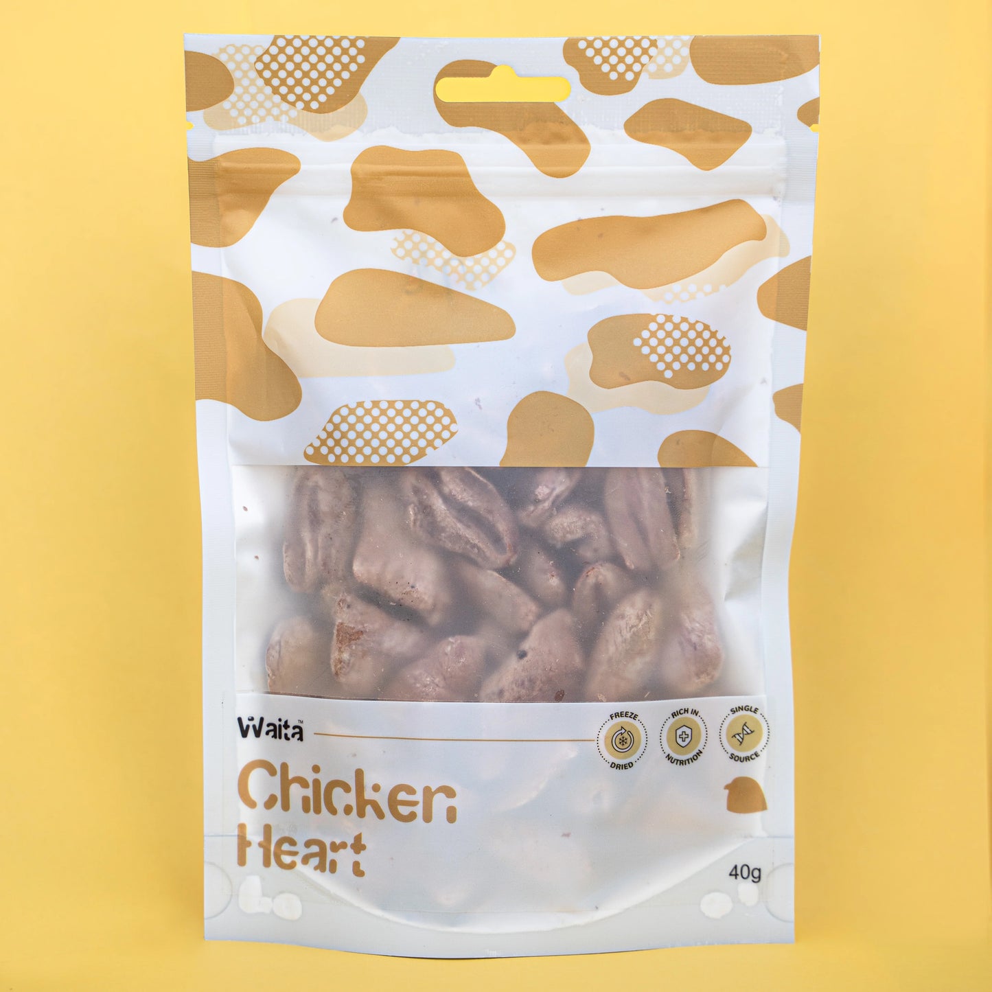 Waita Freeze Dried Chicken Heart 40g For Cats & Dogs