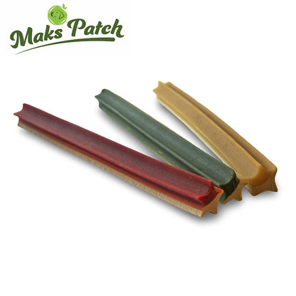 Makspatch Vegan Natural Dog Treats Star Sticks