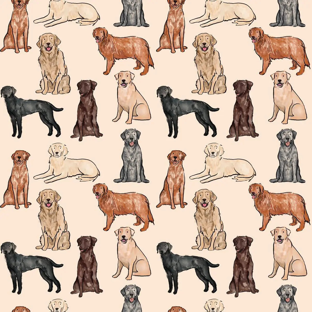 Paw Print Boutique The Labrador / Retriever Dog Towel