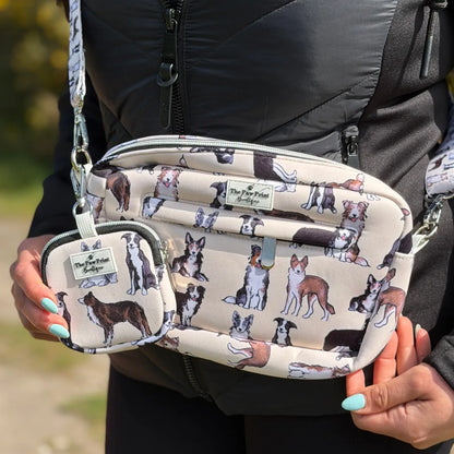 Breed Themed Dog Walking Bag With Treat Pouch