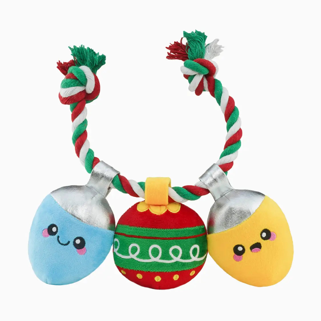 Happy Woofmas Christmas Light - Dog Rope Toy