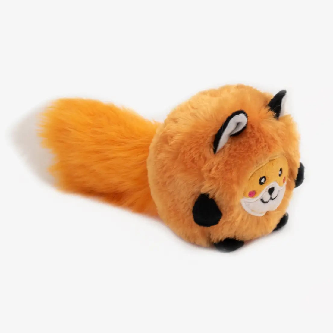 Bushy Throw Fox Squeaky Dog Ball