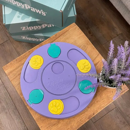ZippyPaws Smartypaws Puzzler - Purple - Interactive Dog Toy Puzzle