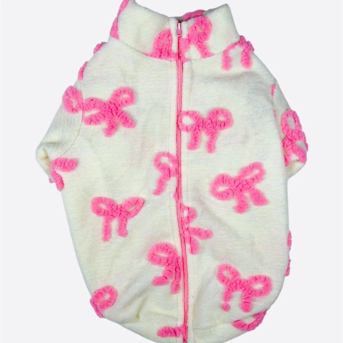 Paw Print Boutique Dog Fleece Pink Bow
