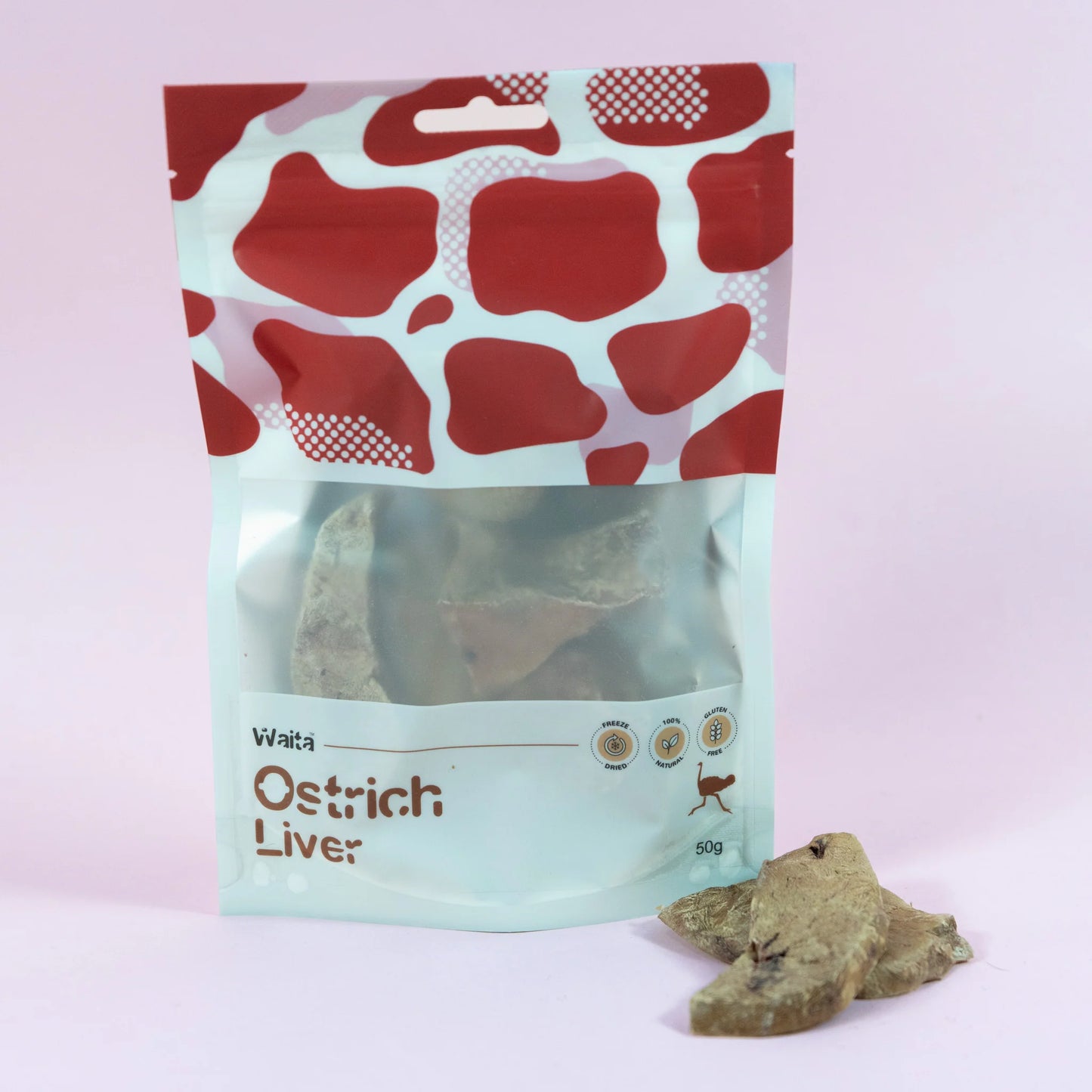 Waita Freeze Dried Ostrich Liver 50g