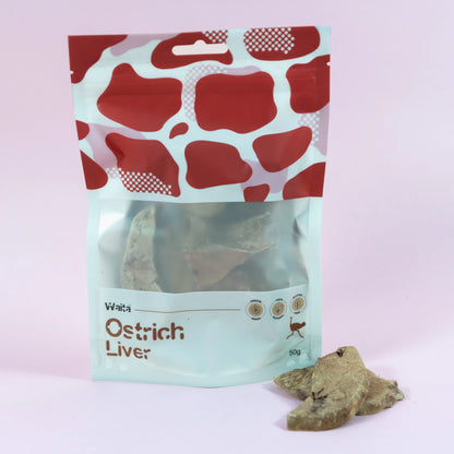 Waita Freeze Dried Ostrich Liver 50g