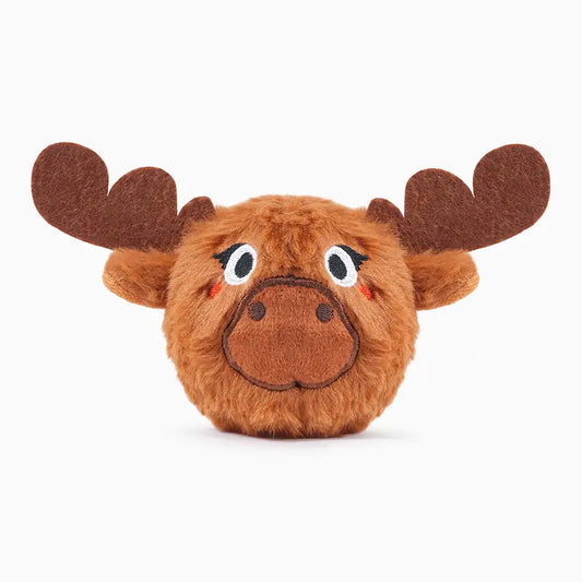 Christmas Moose Dog Ball Toy