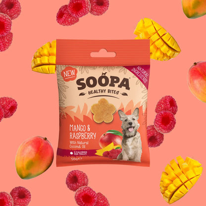 Soopa Mango & Raspberry Dog Treats 50g