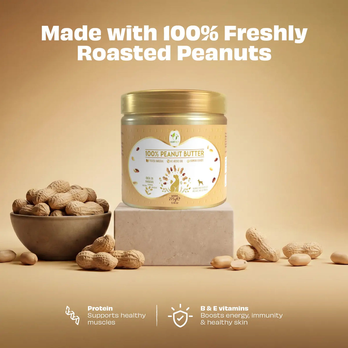 Pawfect 100% Natural Peanut Butter For Dogs 275g