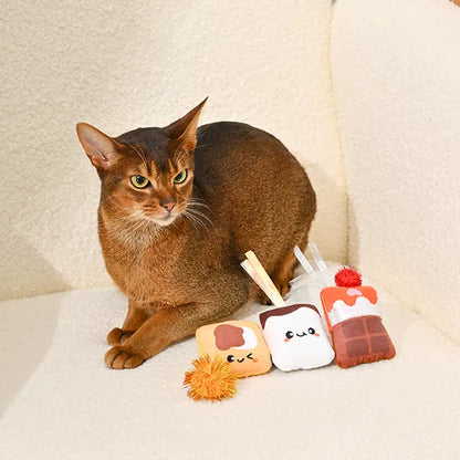 Hugsmart Pet - Camping Claws | Cat S'mores 4 Pack- Catnip Cat Toy