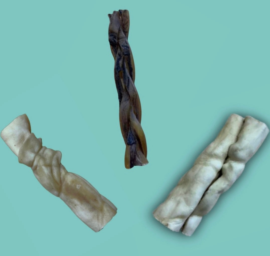 Medium 3 Pack Chew Bundle With Camel, Buffalo & Beef