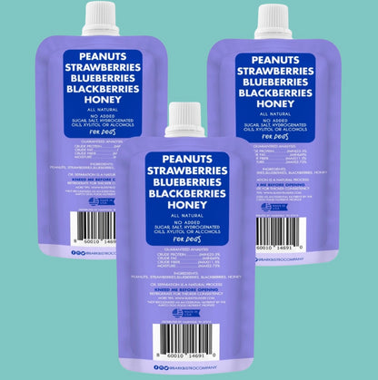 Bark Bistro Superberry Peanut Butter Single Squeeze Pouch 113g