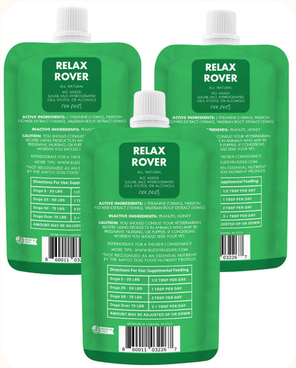 Bark Bistro Relax Rover Buddy Budder Single Peanut Butter Squeeze Pouch 113g