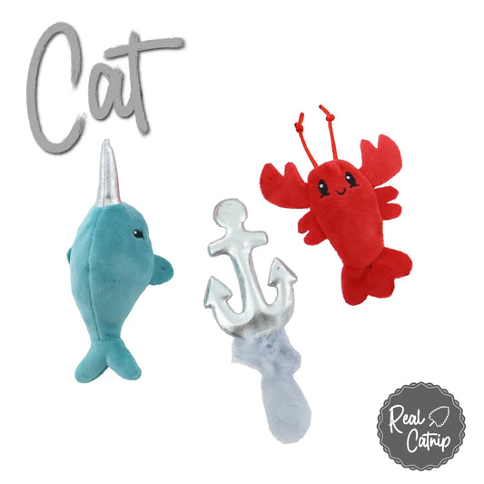 Sea Life Companions For Cats Pack Of 3 With Catnip