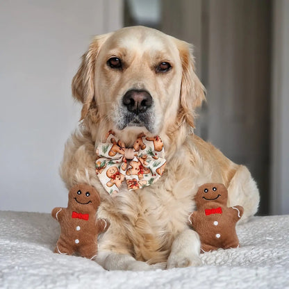 Gingerbread Dog Bow Tie