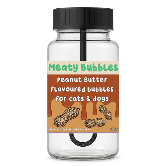 Meaty Bubbles Peanut Butter For Cats & Dogs 125ml