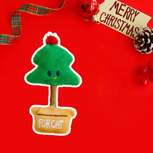Christmas-themed silvervine stick toys For Cats