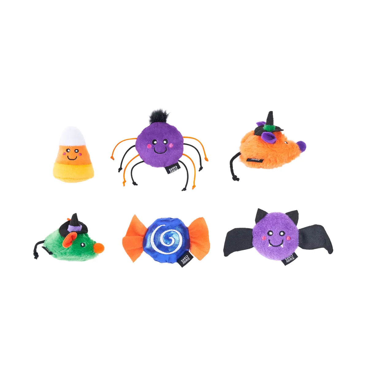 Zippyclaws Halloween 6-Pack - Spooky Friends - Cat Toy