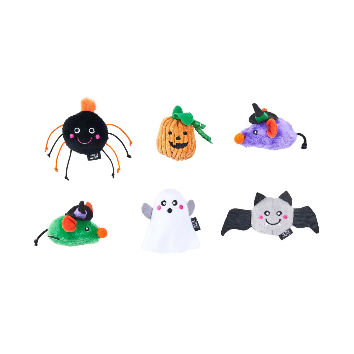 Zippyclaws Halloween 6-Pack - Haunted Critters - Cat Toy