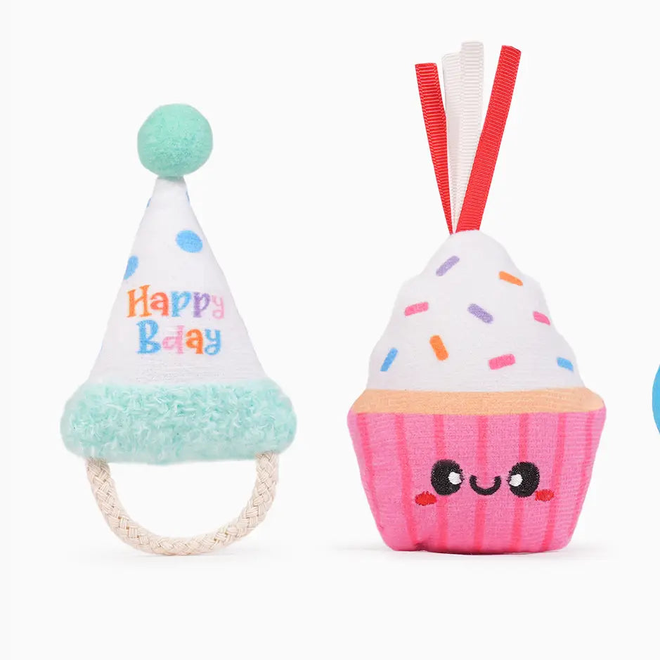Yappy Birthday Cake & Hat - Cat Birthday Toy