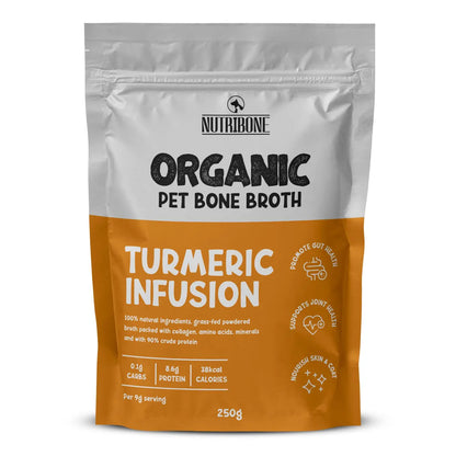 Organic Beef Bone Broth With Turmeric 250g For Cats & Dogs