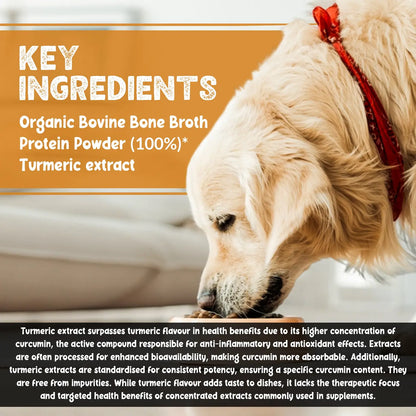 Organic Beef Bone Broth With Turmeric 250g For Cats & Dogs