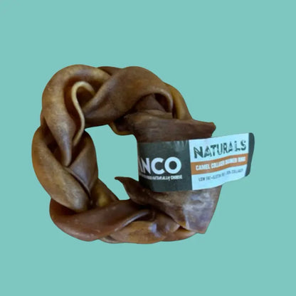 ANCO Natural Dog Treat Camel Collagen Braided Ring